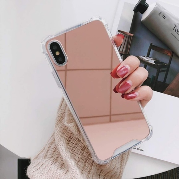 Accessories - NEW iPhone Max/XR/X/XS/7/8/Plus Pink Mirror case